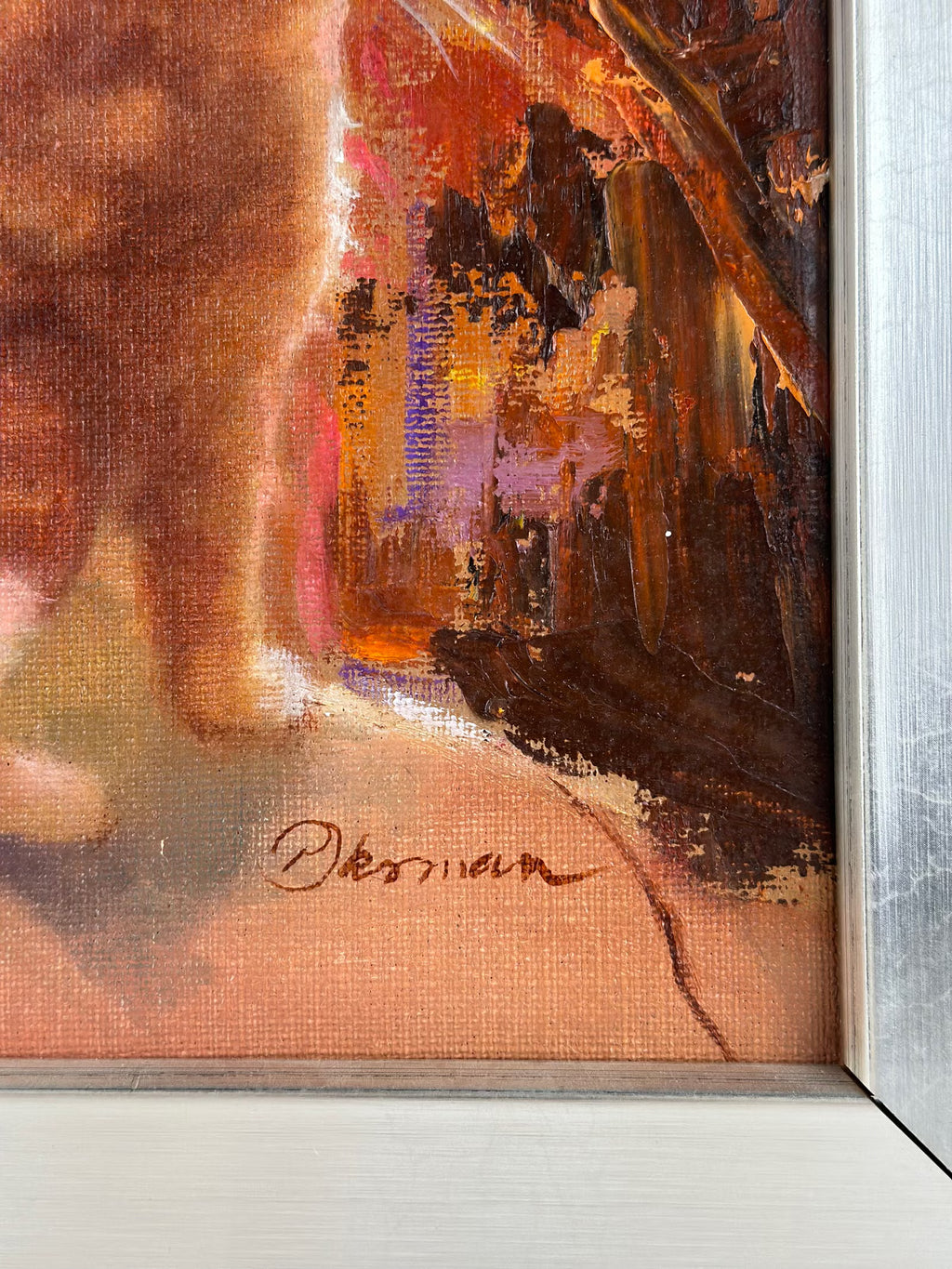 🎨 Paula Oksman – Öljyvärimaalaus, lapsi ja kissa