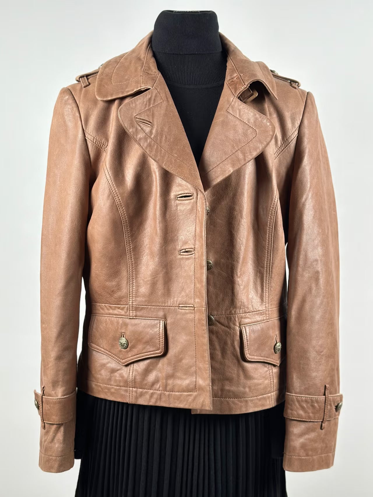 LSF Leather Sound -naisten vintage-nahkatakki