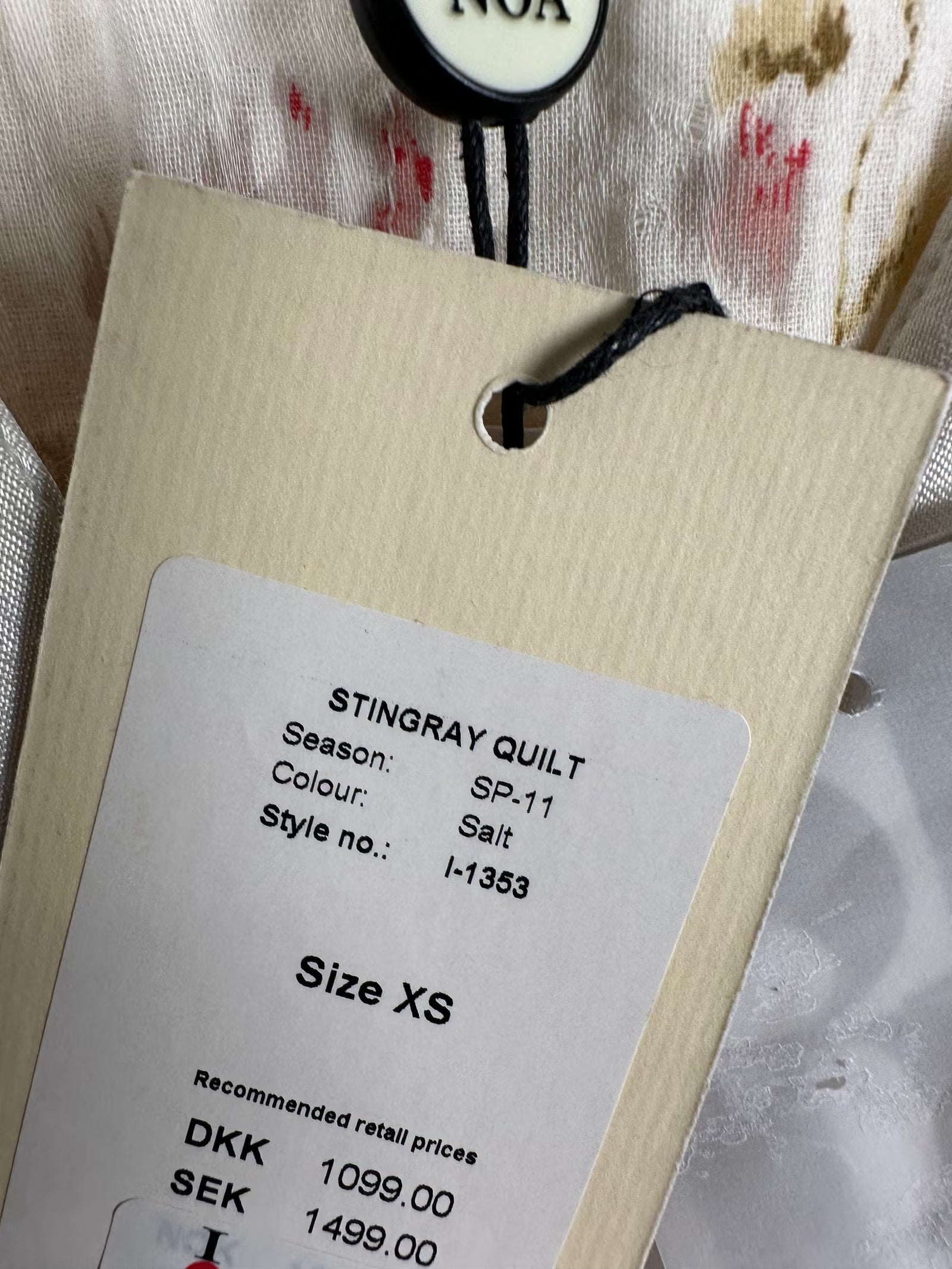 Noa Noa vaalea puuvillamekko (XS)