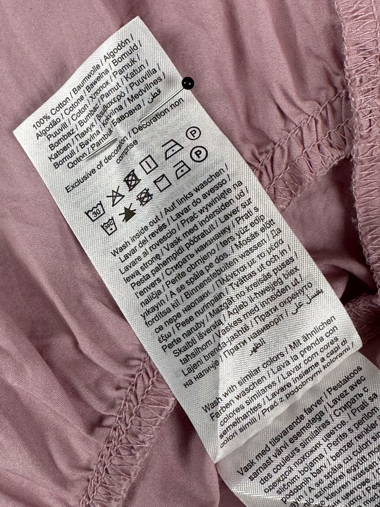 ONLY vaaleanpunainen 100 % puuvillamekko