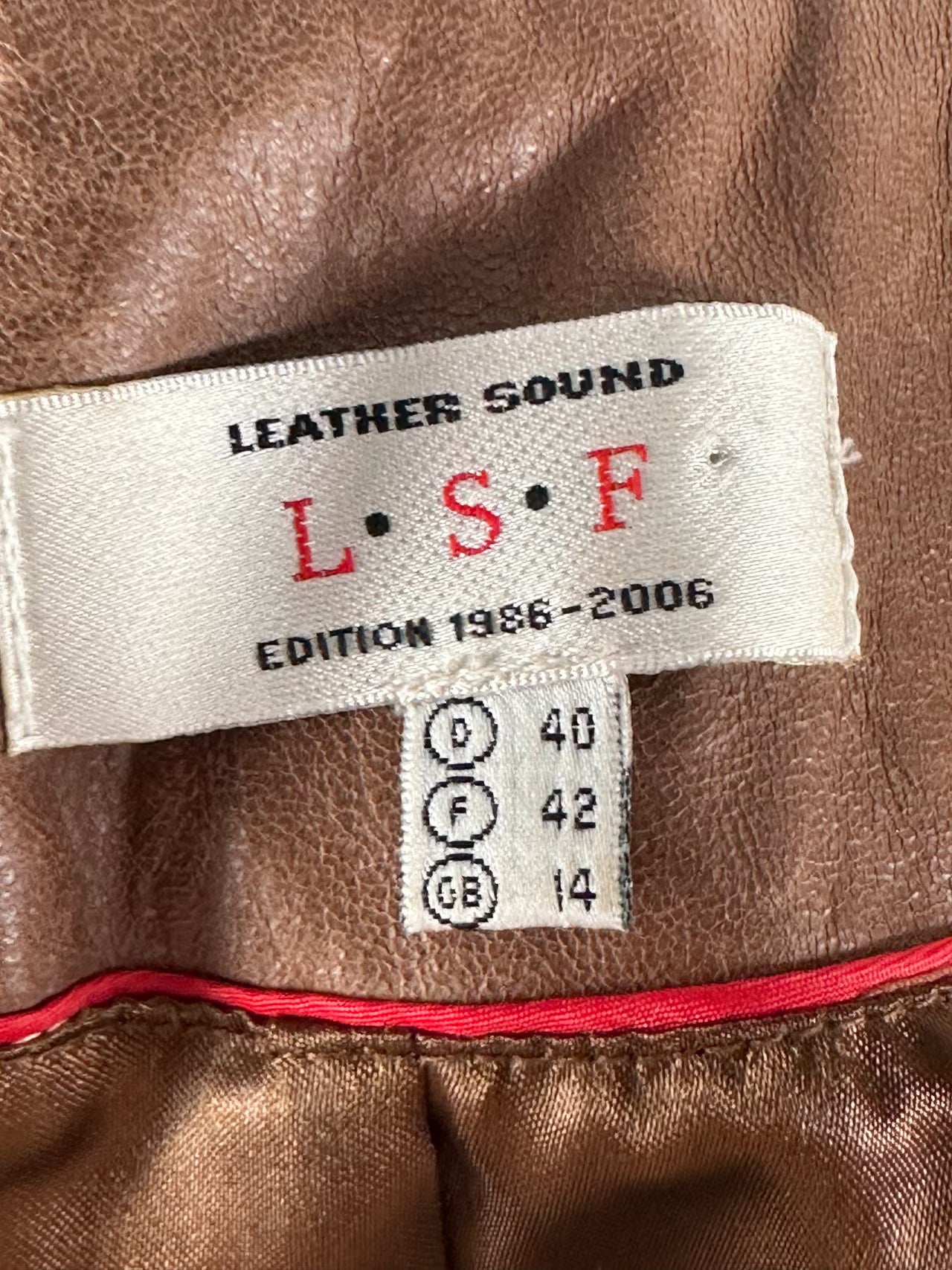 LSF Leather Sound -naisten vintage-nahkatakki