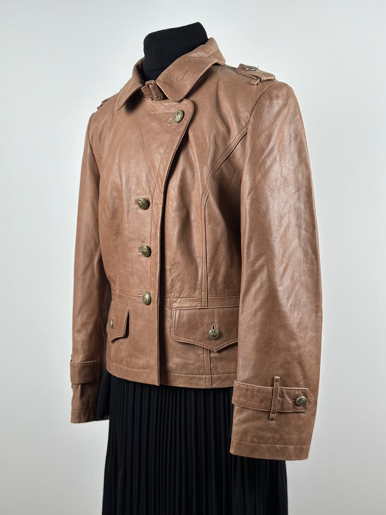 LSF Leather Sound -naisten vintage-nahkatakki