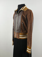 Vero Moda “Claudia” vintage nahkatakki – koko M