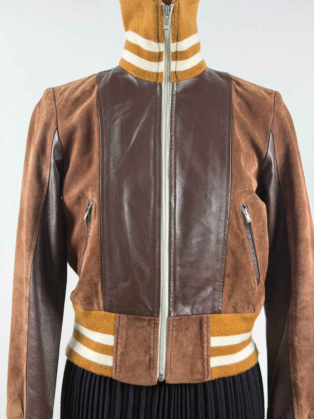 Vero Moda “Claudia” vintage nahkatakki – koko M