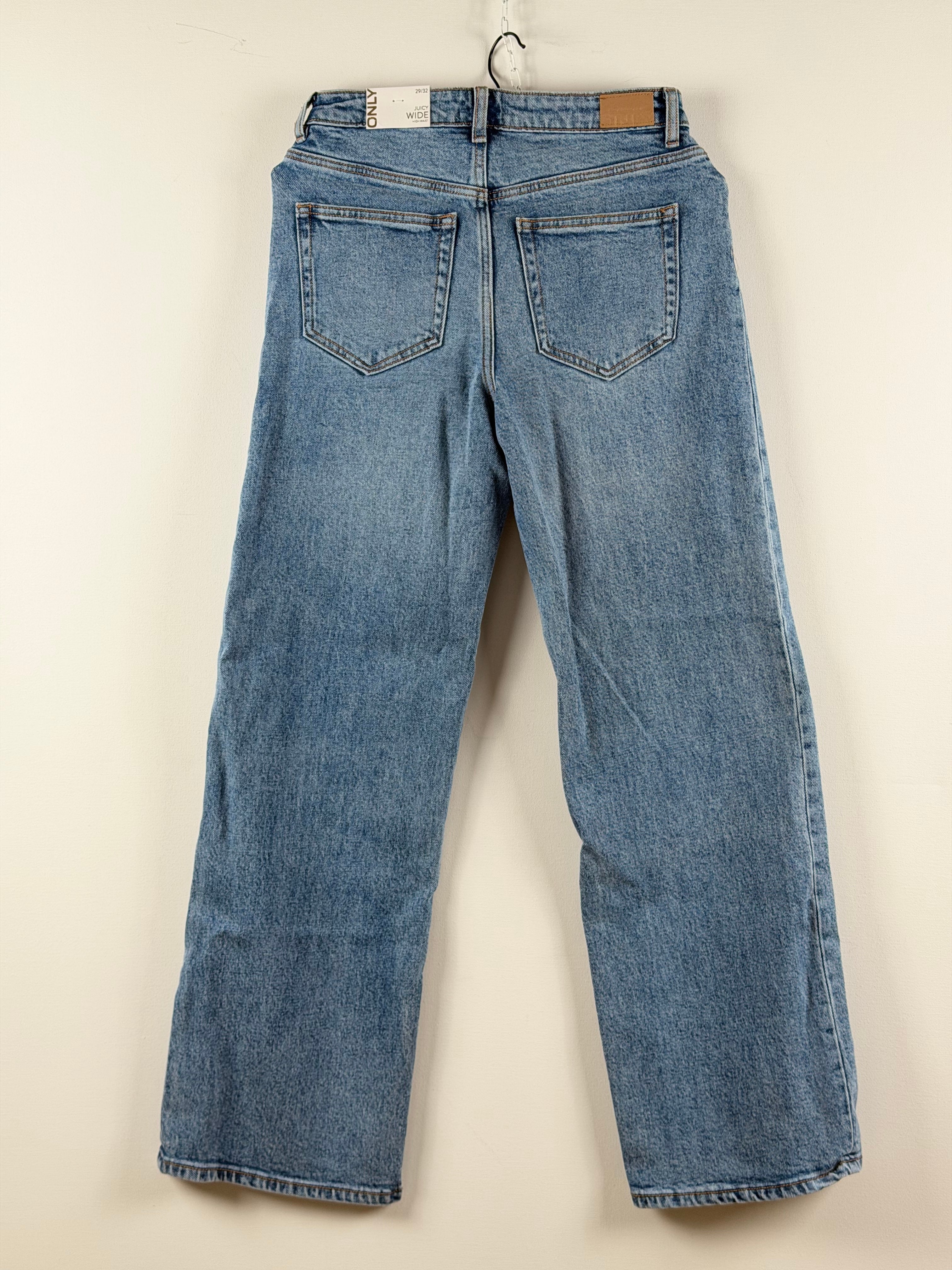 ONLY wide leg farkut – korkea vyötärö (W29/L32, uudet)
