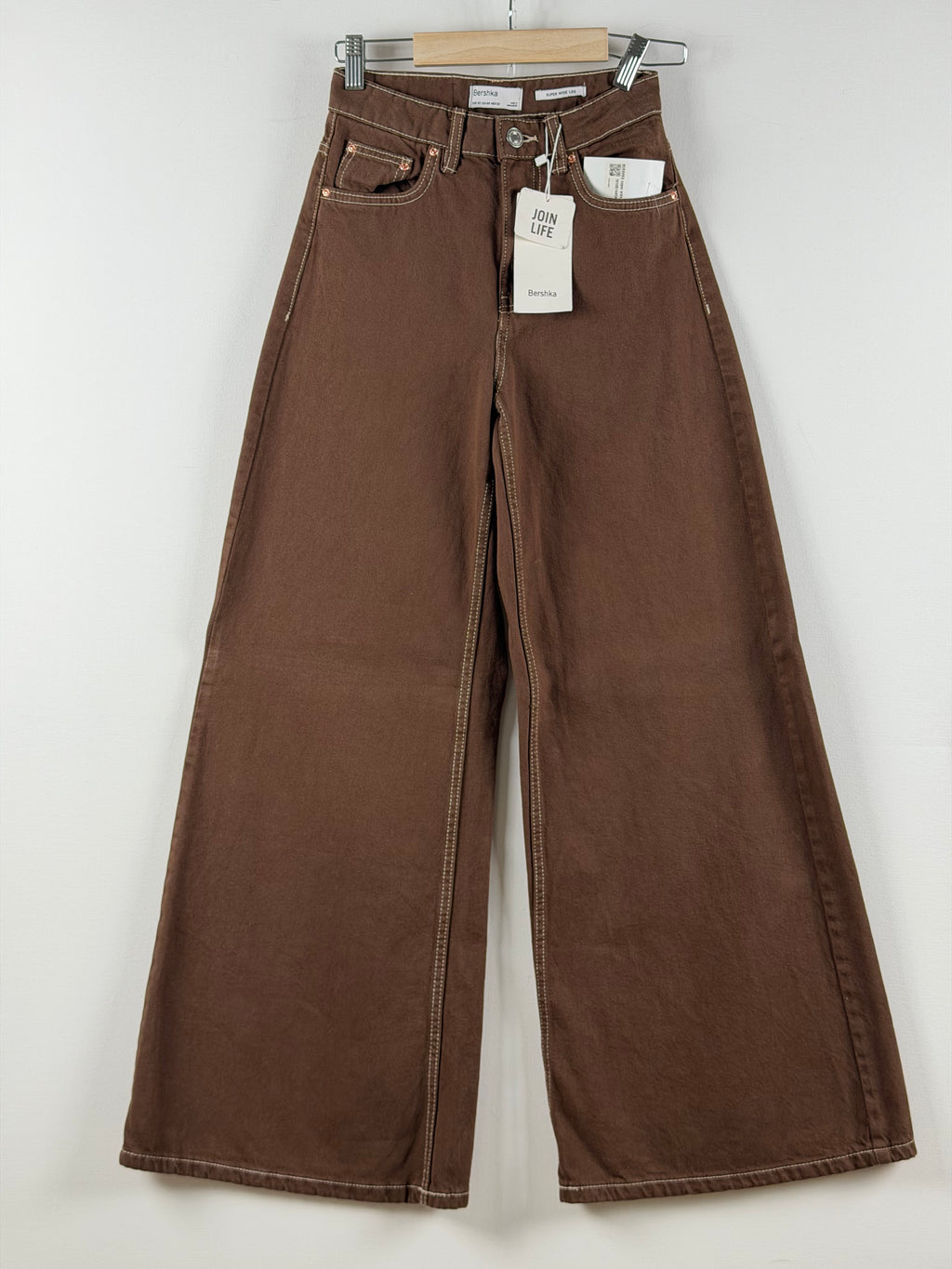 Bershka wide leg farkut – korkea vyötärö (EU 32, uudet)