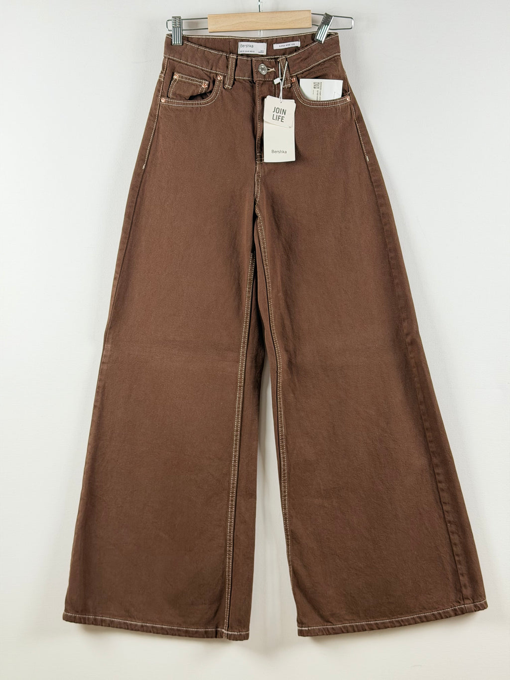 Bershka wide leg farkut – korkea vyötärö (EU 32, uudet)