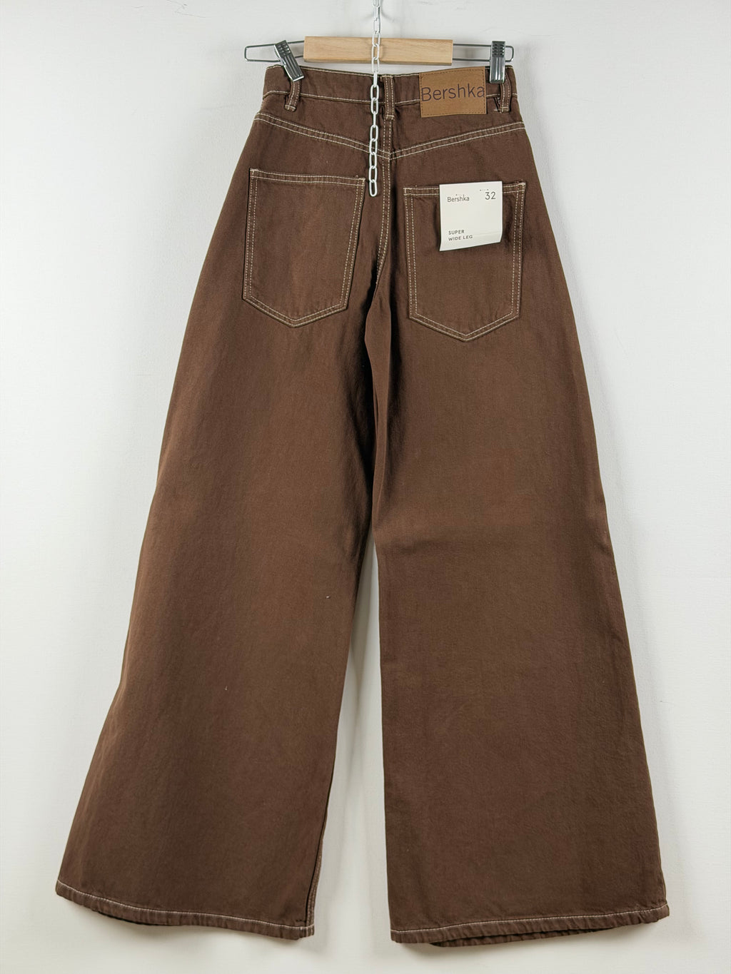 Bershka wide leg farkut – korkea vyötärö (EU 32, uudet)