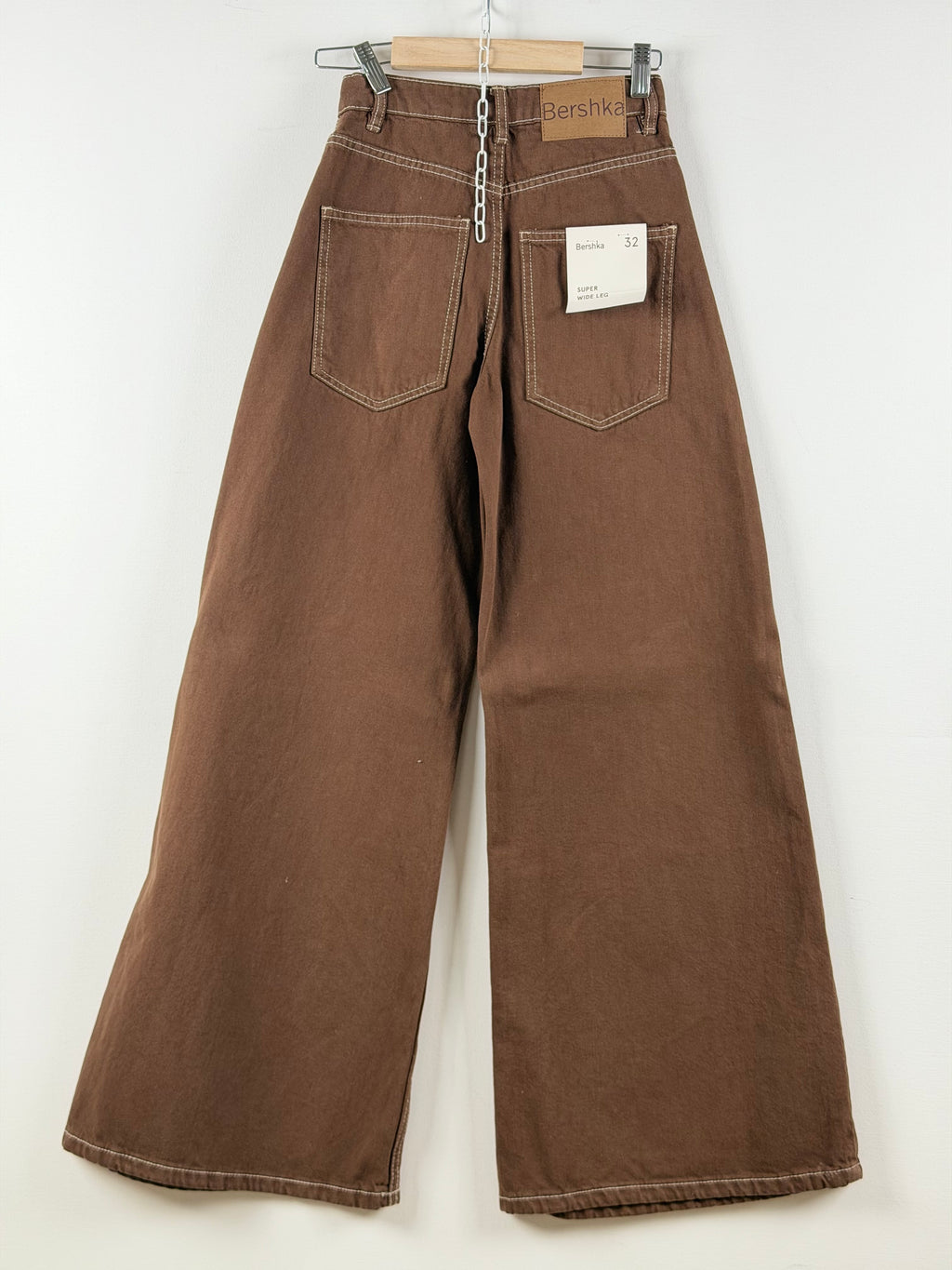 Bershka wide leg farkut – korkea vyötärö (EU 32, uudet)