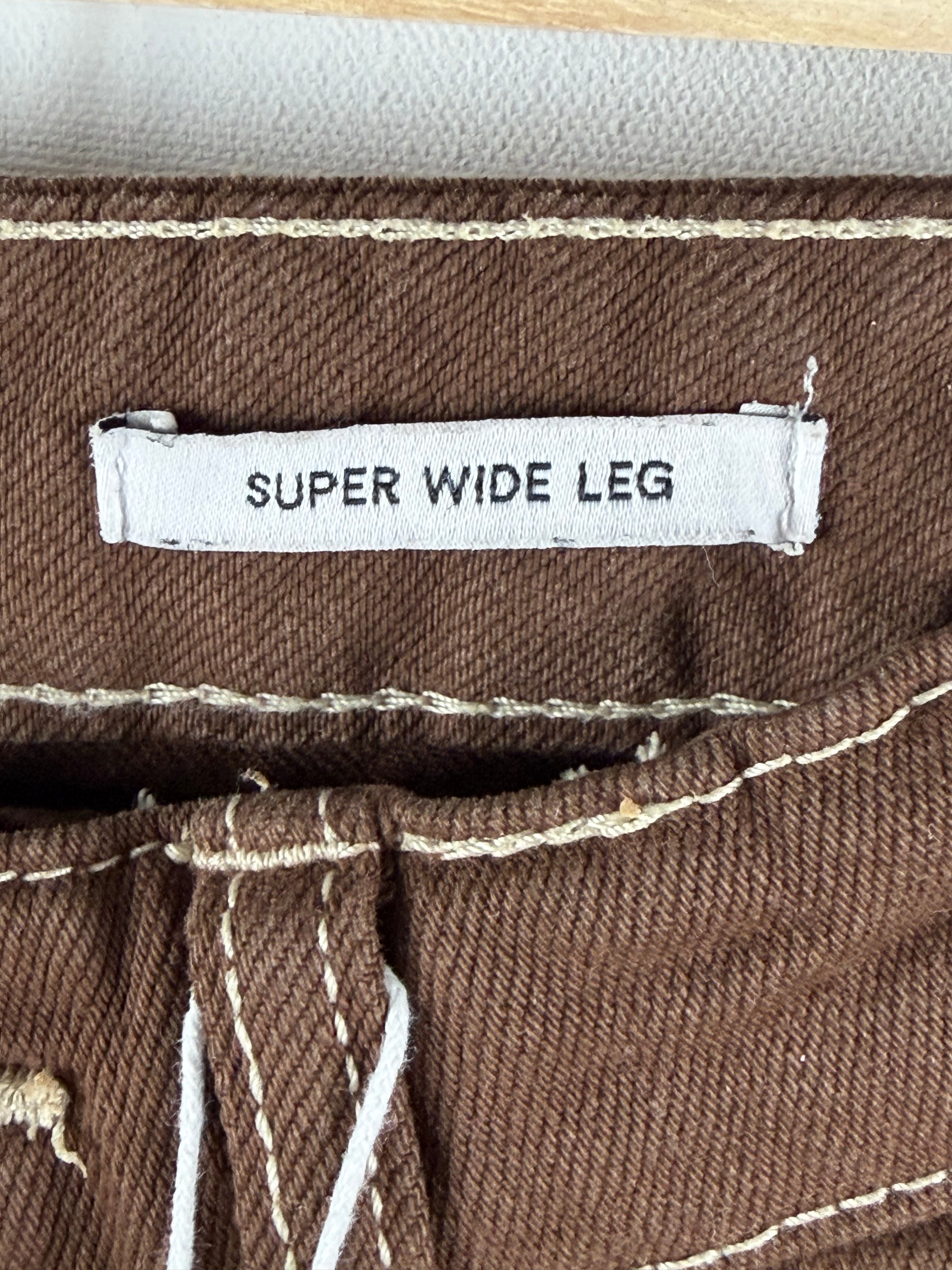 Bershka wide leg farkut – korkea vyötärö (EU 32, uudet)