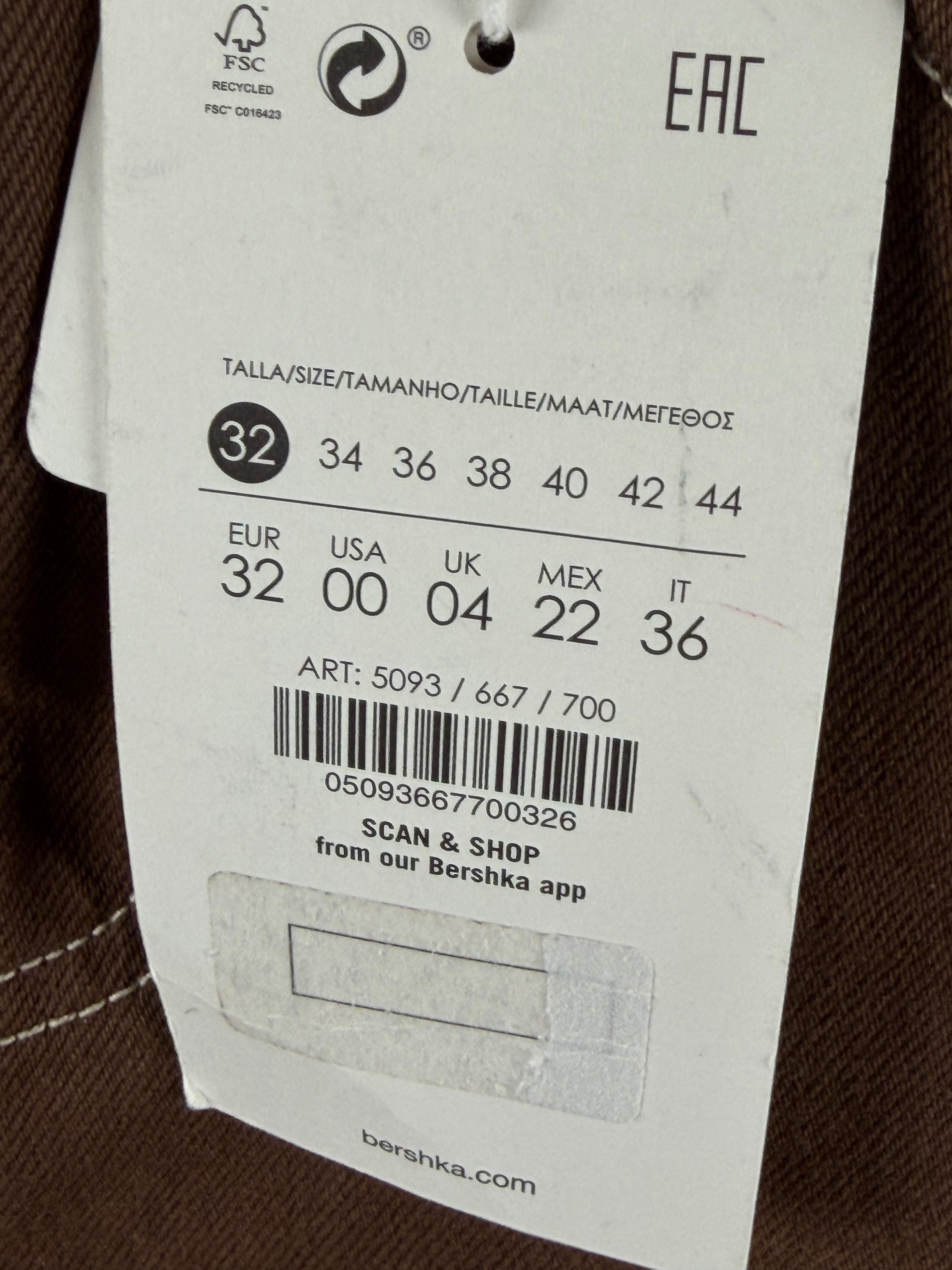 Bershka wide leg farkut – korkea vyötärö (EU 32, uudet)
