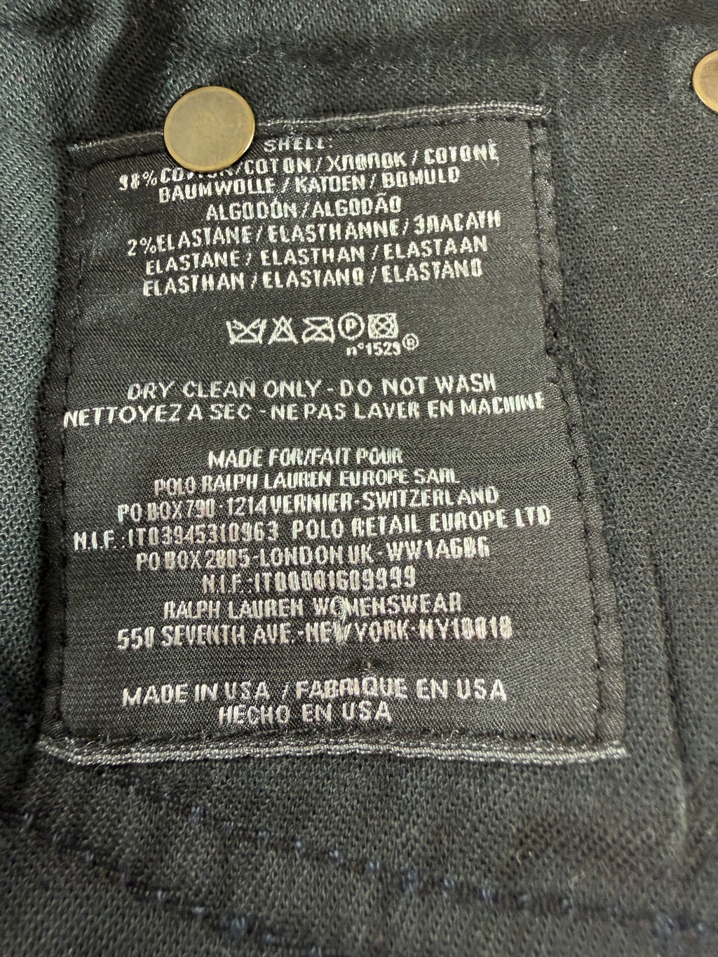 Ralph Lauren 380 farkut – deep blue (koko 27)