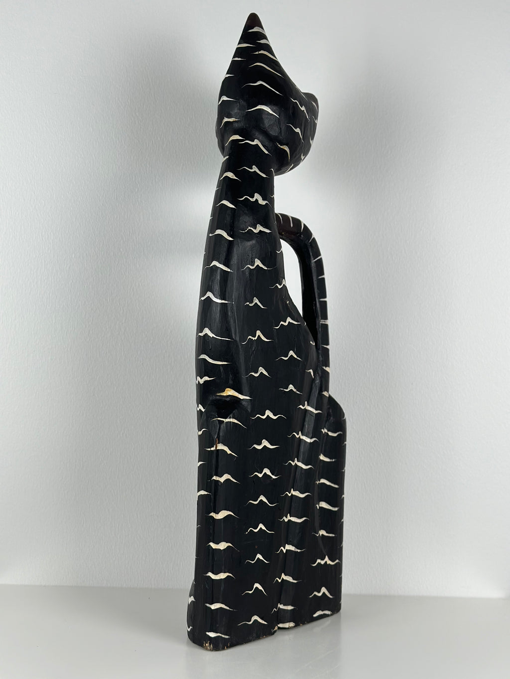 Käsintehty vintage-kissa – Meksikolaista keramiikkaa, 33 cm