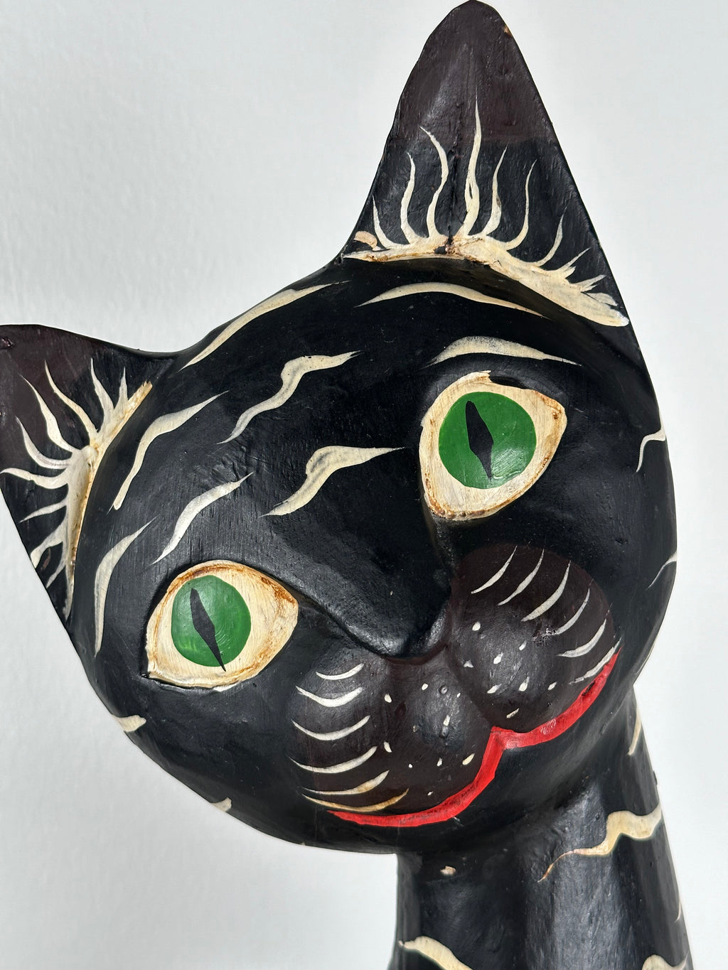 Käsintehty vintage-kissa – Meksikolaista keramiikkaa, 33 cm