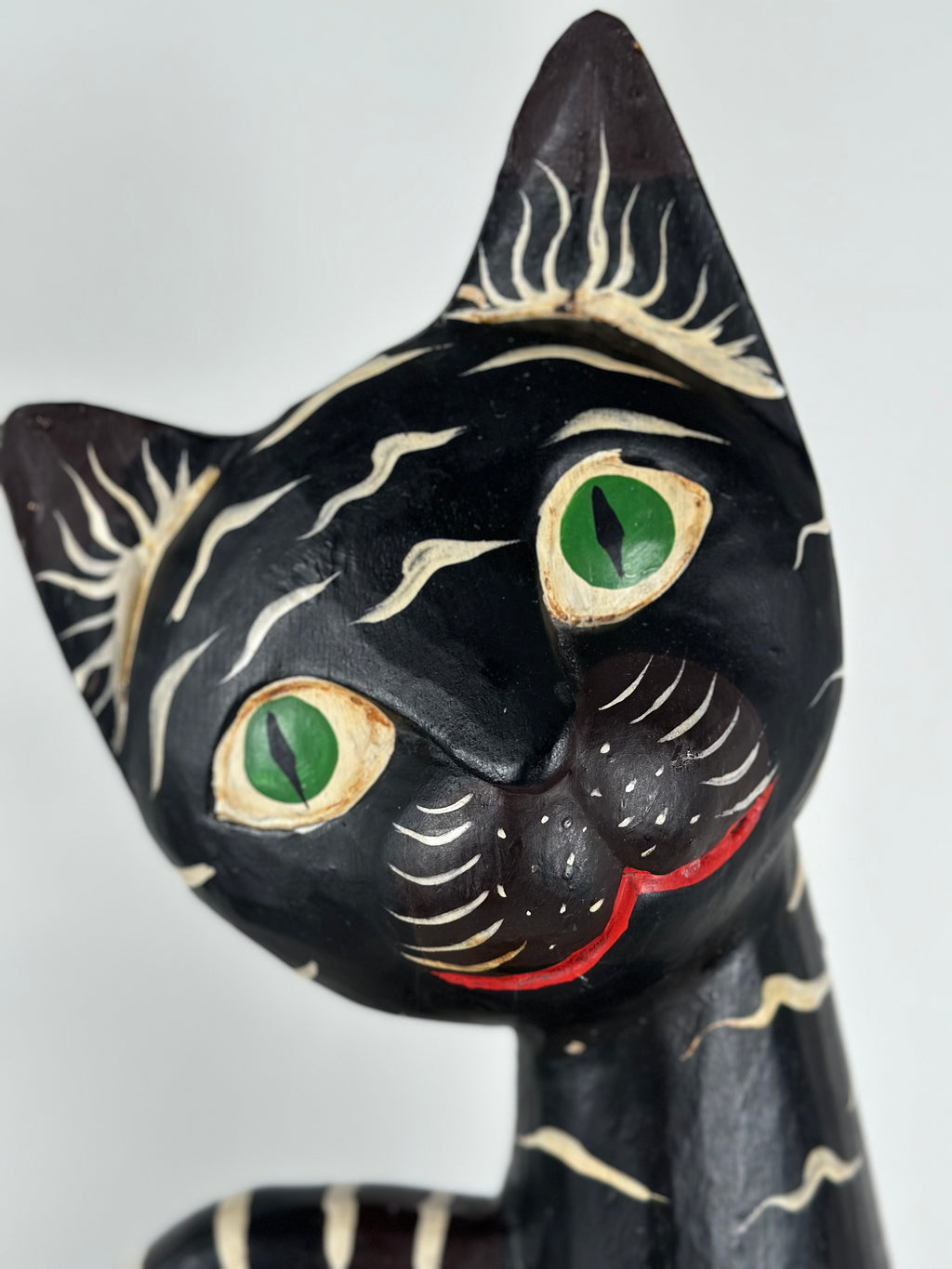 Käsintehty vintage-kissa – Meksikolaista keramiikkaa, 33 cm