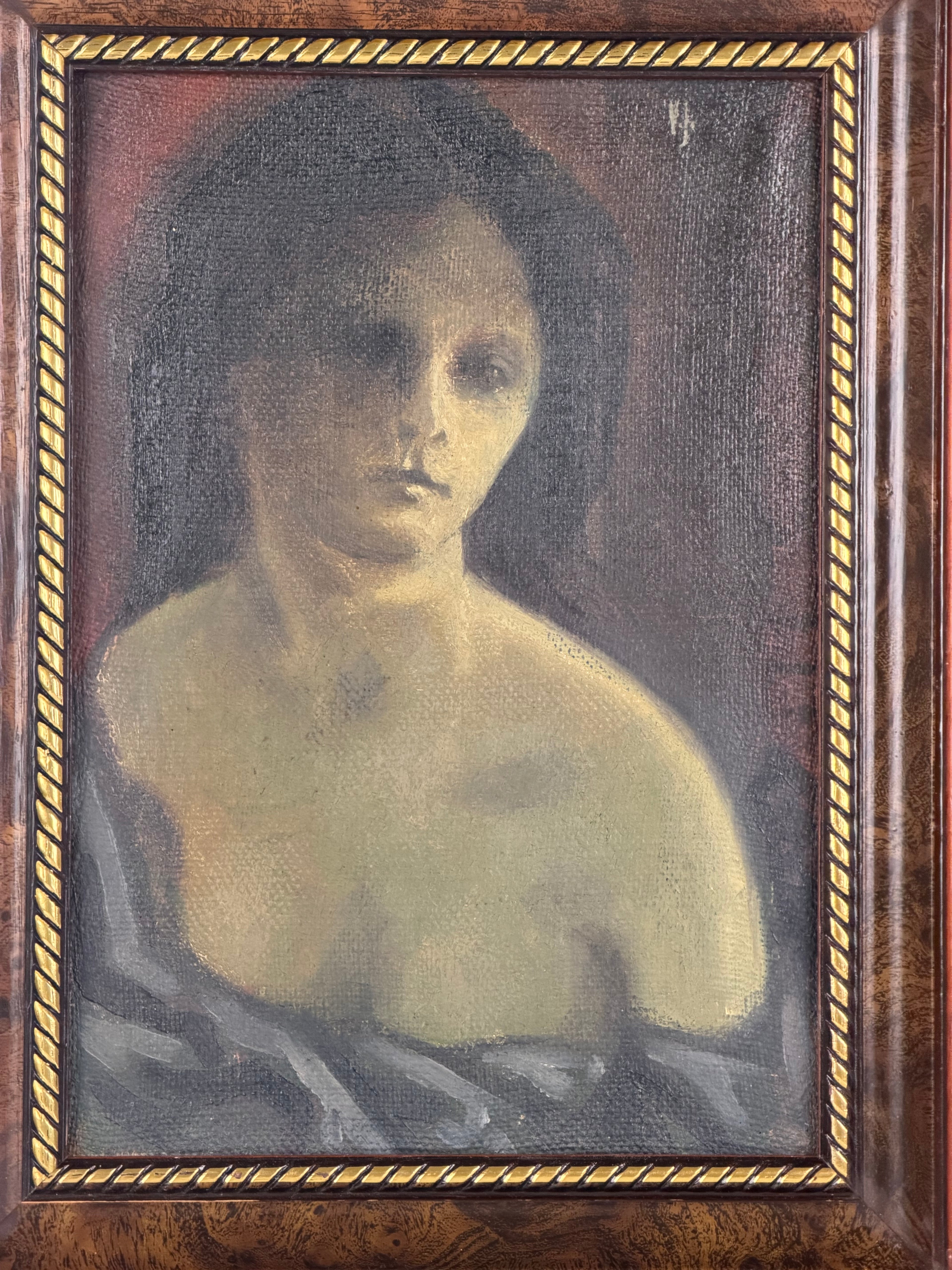 Vintage öljymaalaus “Madonna”, 1949 – kehystetty alkuperäisteos