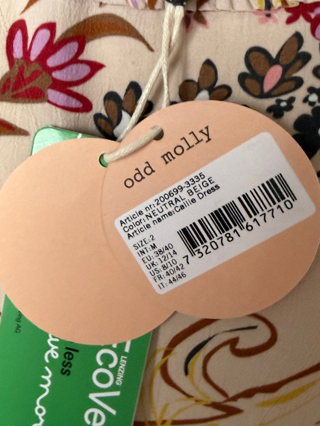 Odd Molly Callie Dress – pitkä kukkamekko, koko 2 (M)