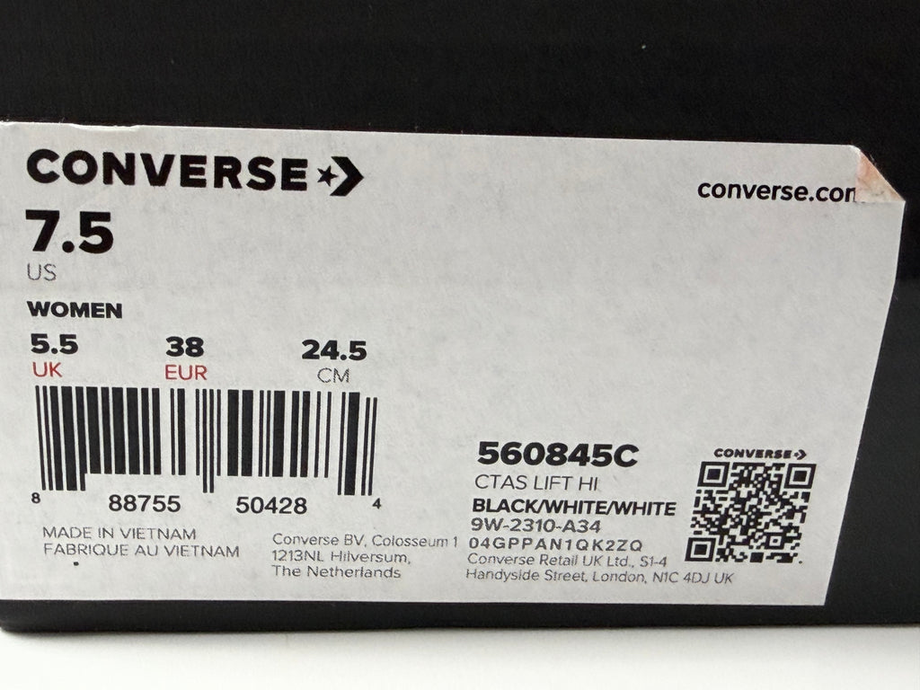 Converse Chuck Taylor All Star Lift Hi – valkoinen