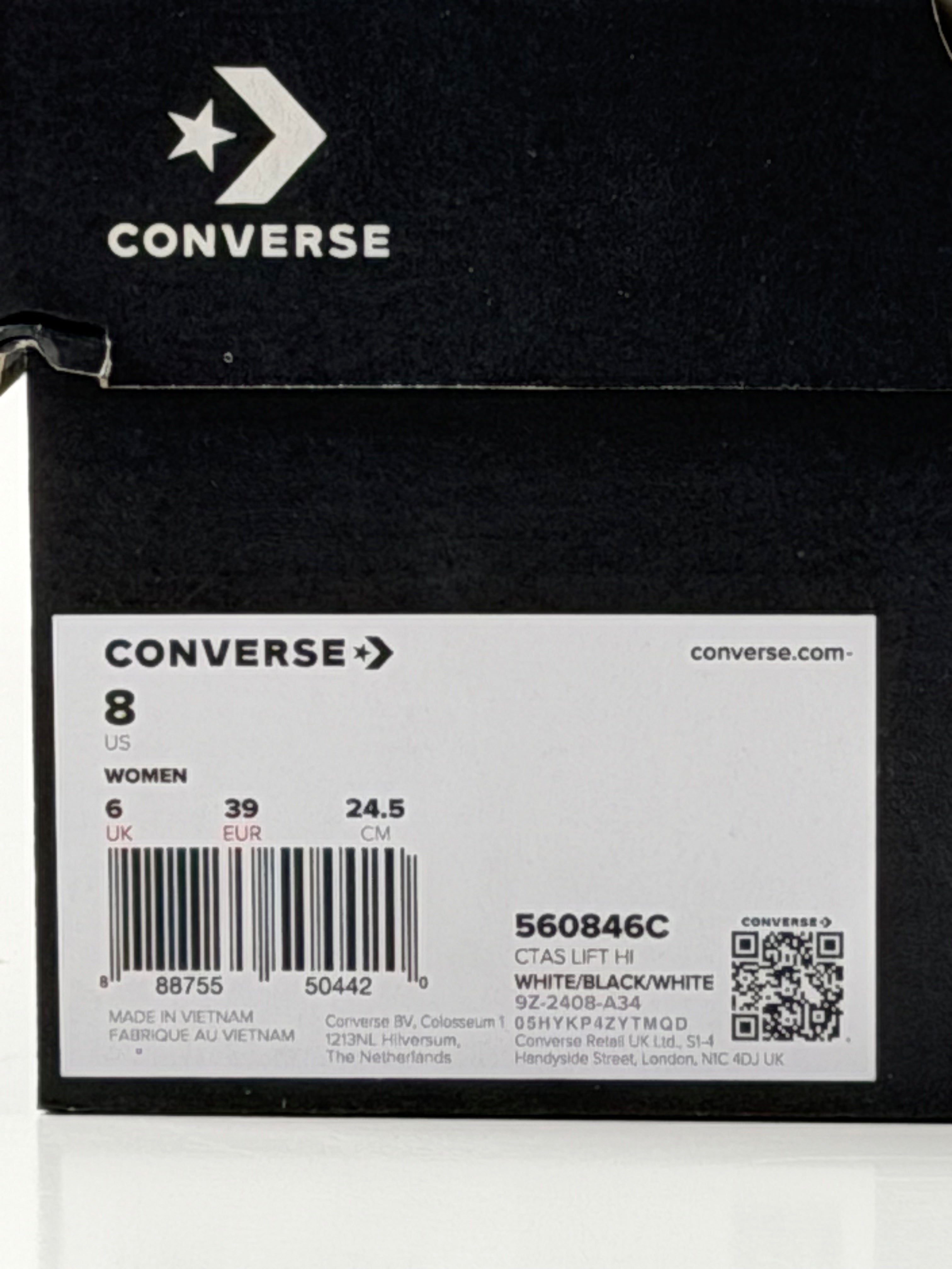 Converse Chuck Taylor All Star Lift Hi – valkoinen
