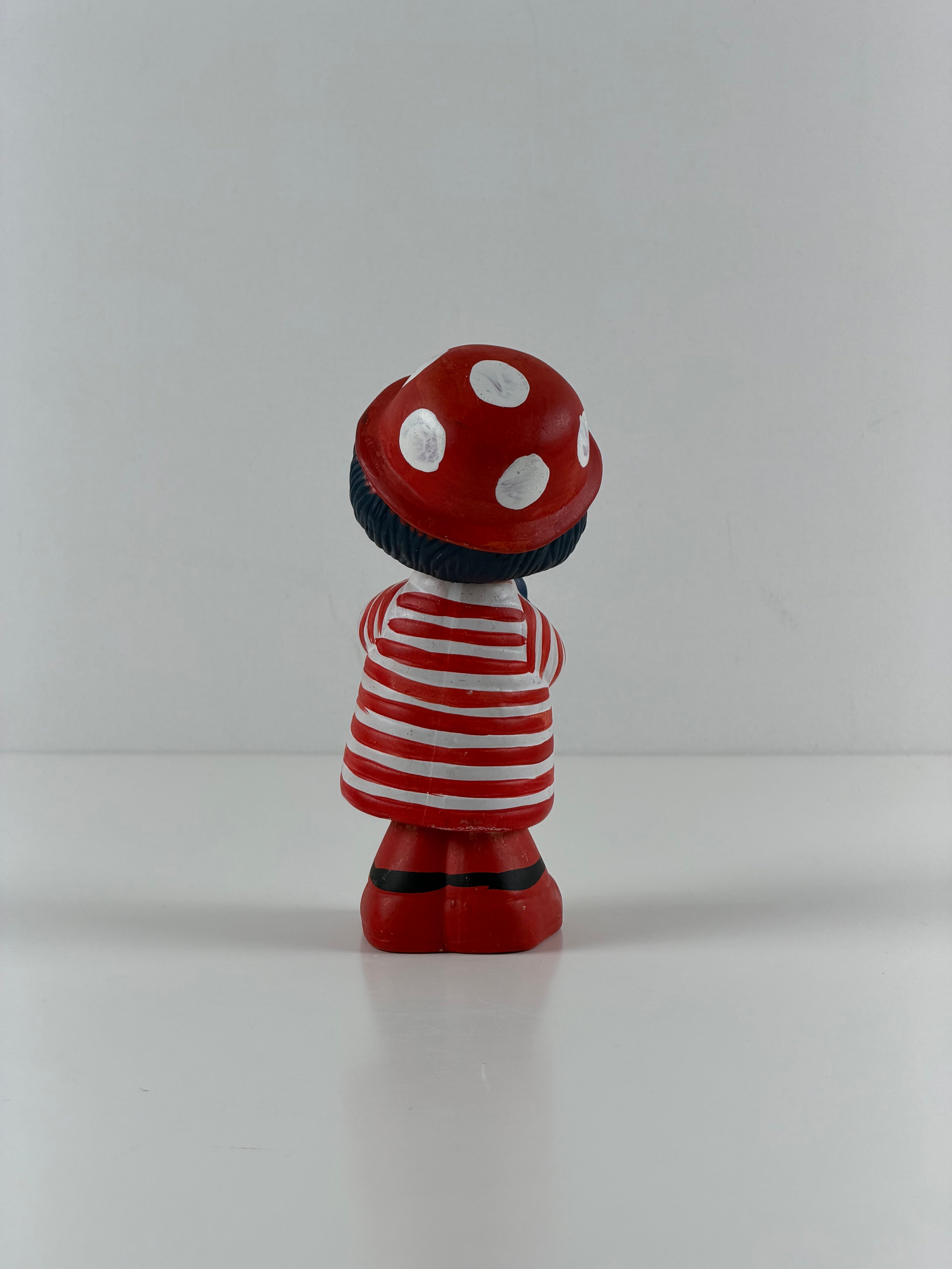 Vintage keraaminen pellefiguuri jousimekanismilla – 20 cm