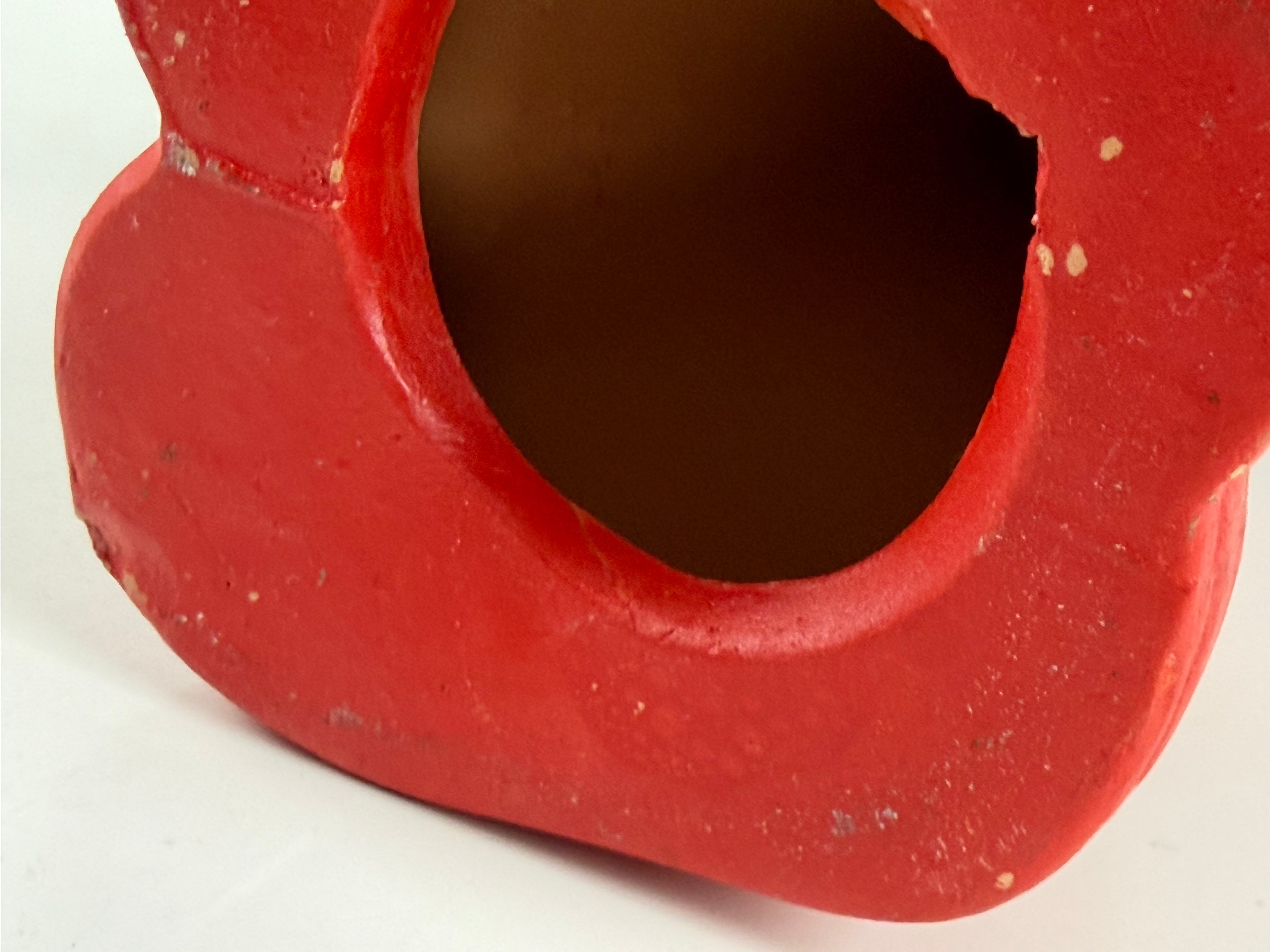 Vintage keraaminen pellefiguuri jousimekanismilla – 20 cm