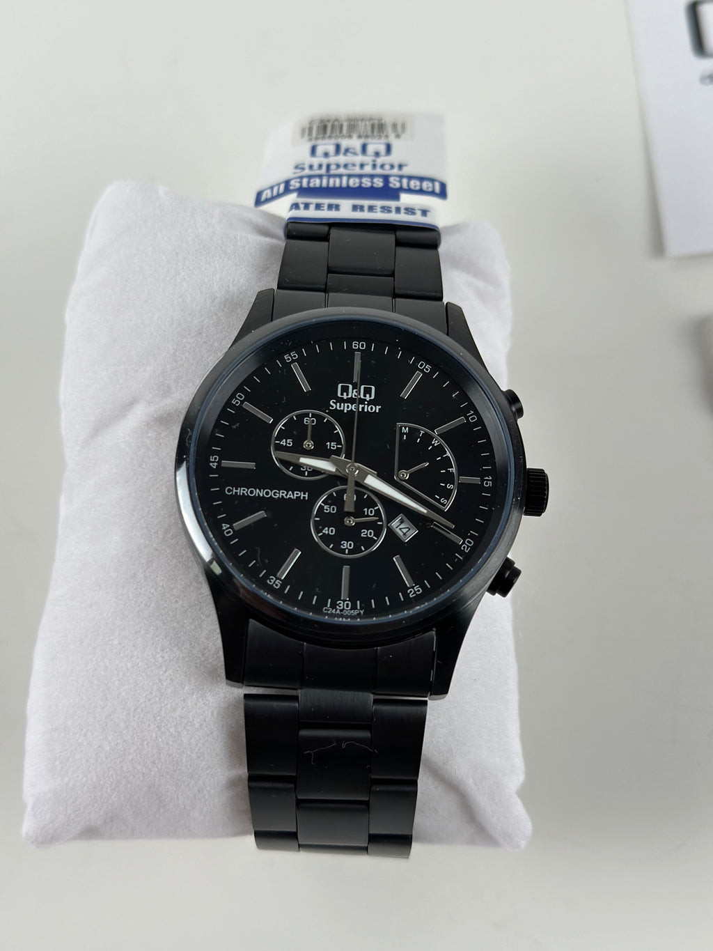 Q&Q Superior C24A-005PY – Miesten kronografi (uusi, takuulla)