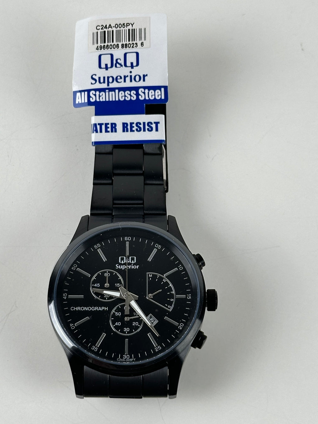 Q&Q Superior C24A-005PY – Miesten kronografi (uusi, takuulla)