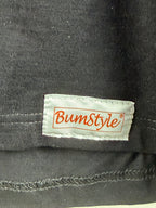BumStyle Pitkähihainen bambupaita – musta/oranssi