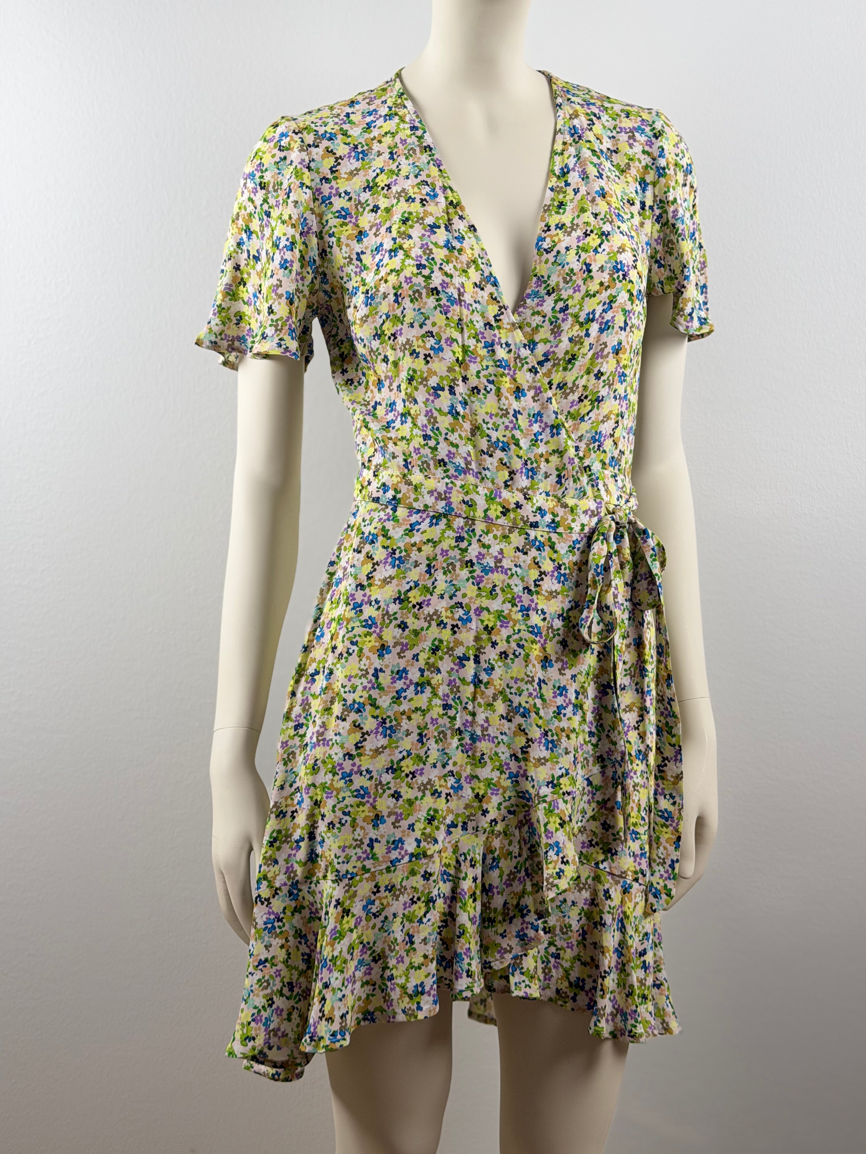 Indiska Nola Short Dress – uusi kukkakuosinen kesämekko, XS (34)