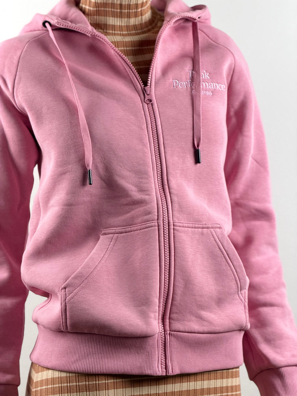 Peak Performance Original Zip Hood – vaaleanpunainen huppari, koko S