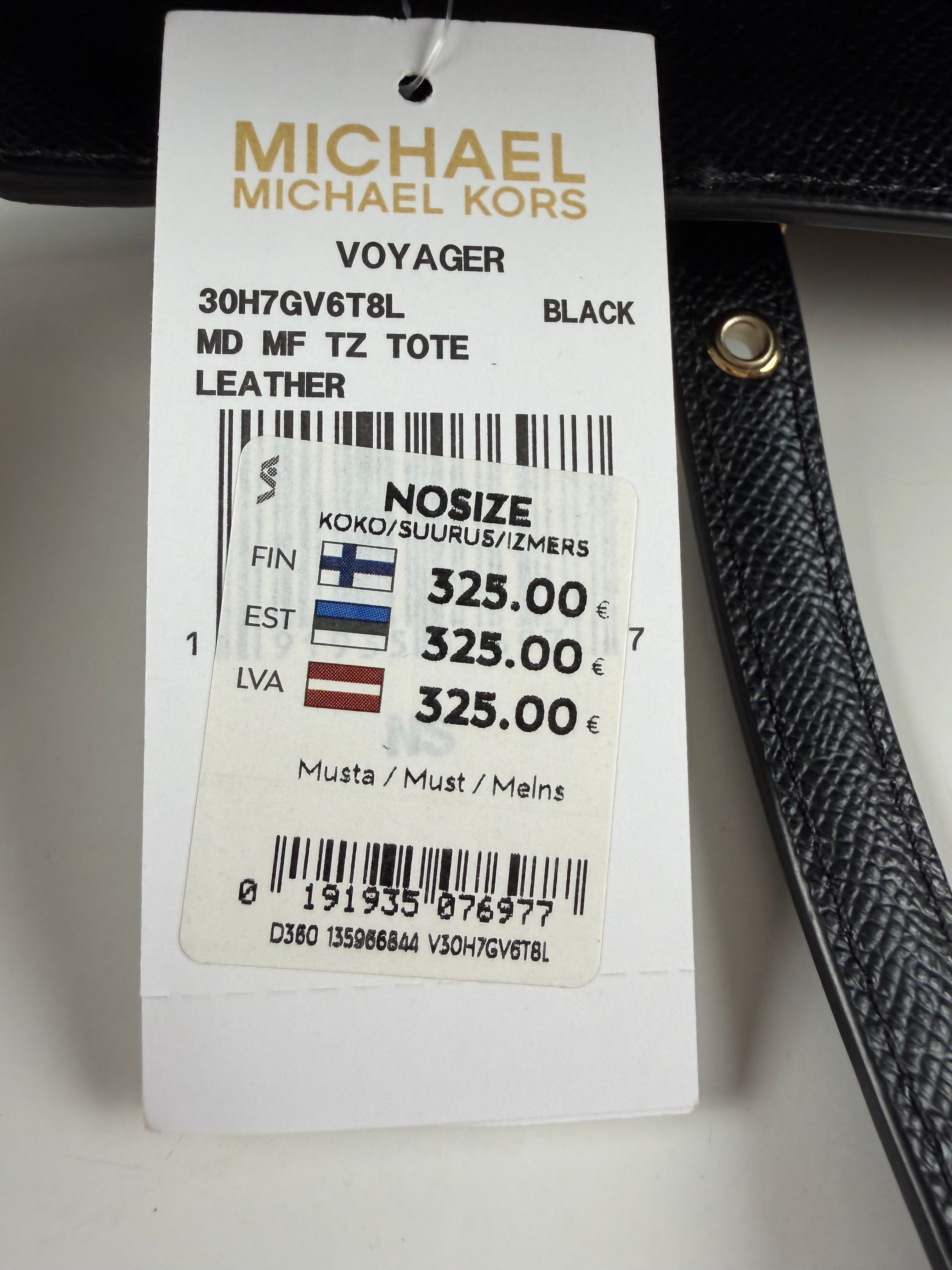 Michael Kors Voyager Medium Multifunction Tote Leather – musta nahkalaukku