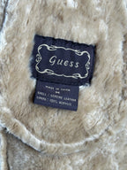 Guess – pitkä aito nahkatakki teddyvuorilla & kirjailuilla
