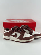 Nike Dunk Low (WMNS) “Sail / Red Sepia / Metallic Gold”