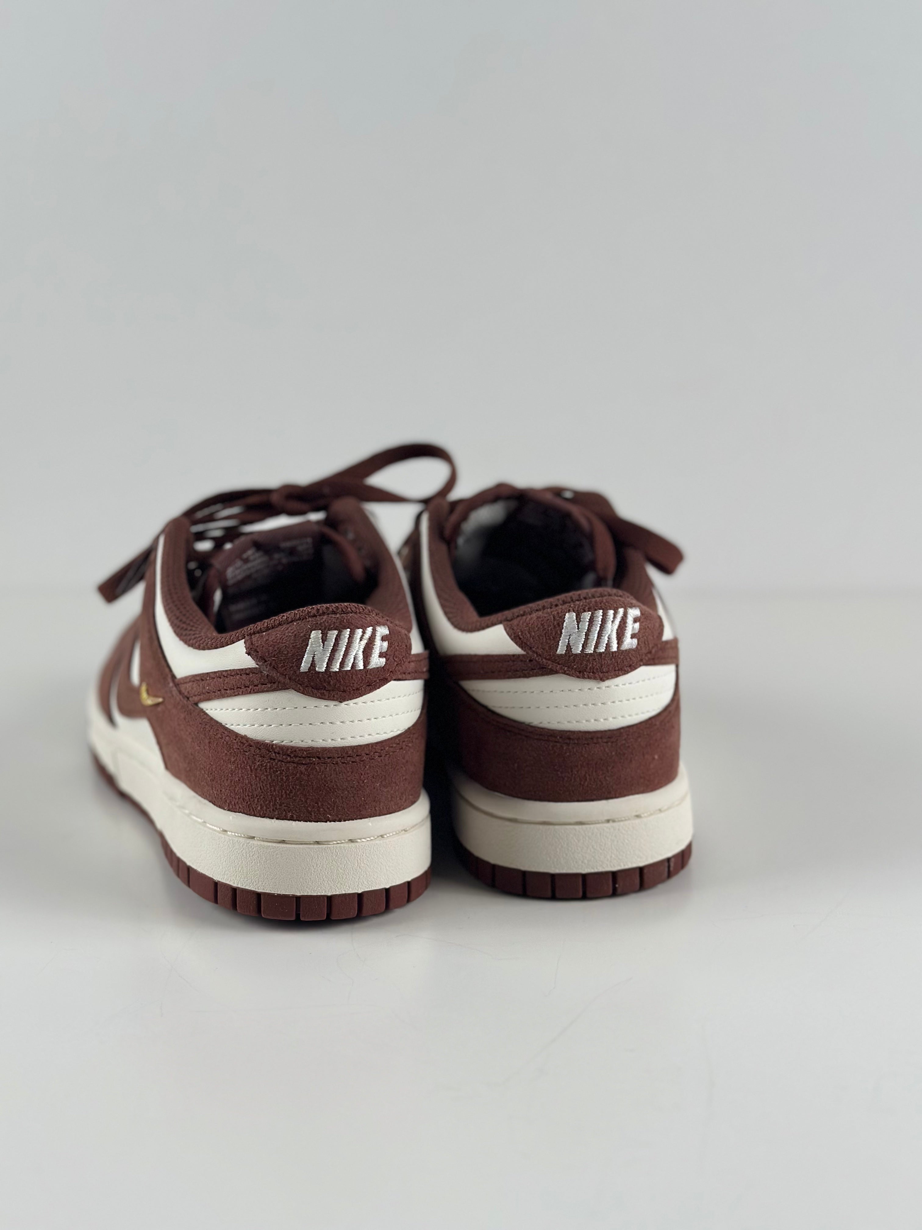 Nike Dunk Low (WMNS) “Sail / Red Sepia / Metallic Gold”