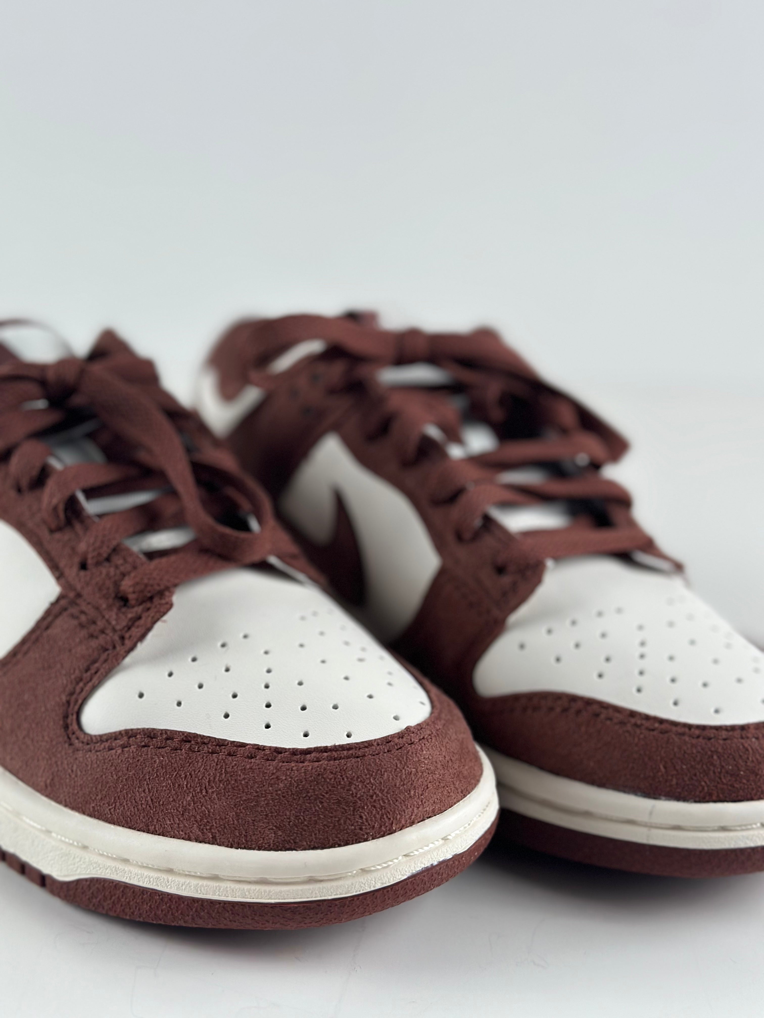 Nike Dunk Low (WMNS) “Sail / Red Sepia / Metallic Gold”