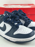 Nike Dunk Low (GS) – White / Midnight Navy