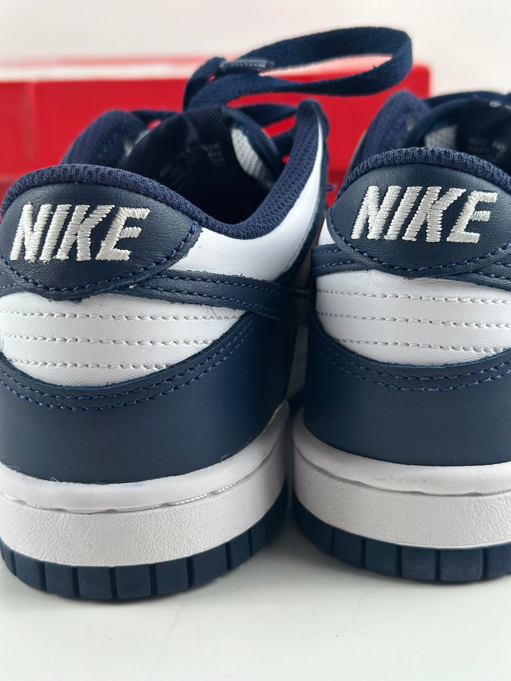 Nike Dunk Low (GS) – White / Midnight Navy