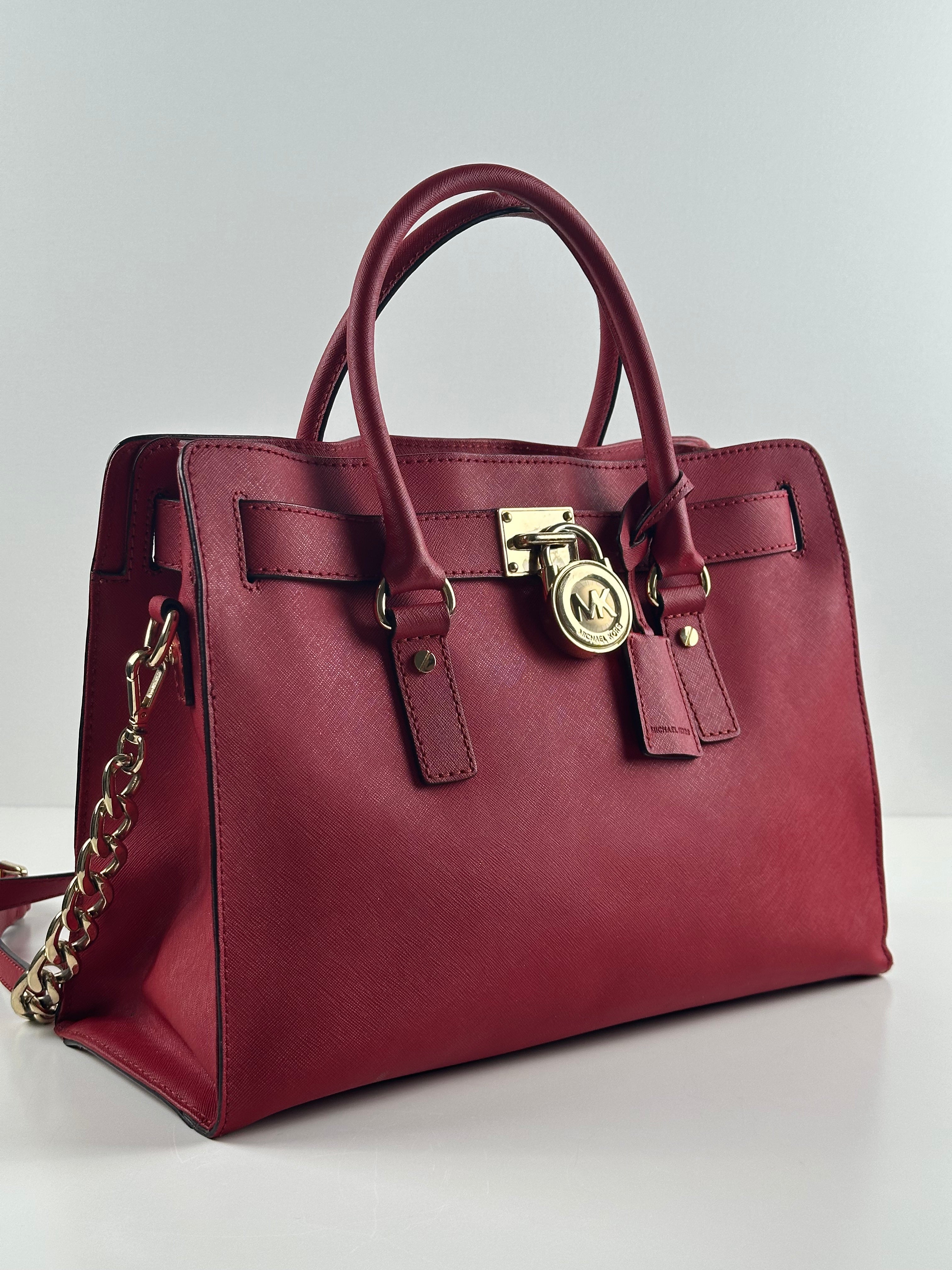 Michael Kors Hamilton Large Saffiano Leather Satchel