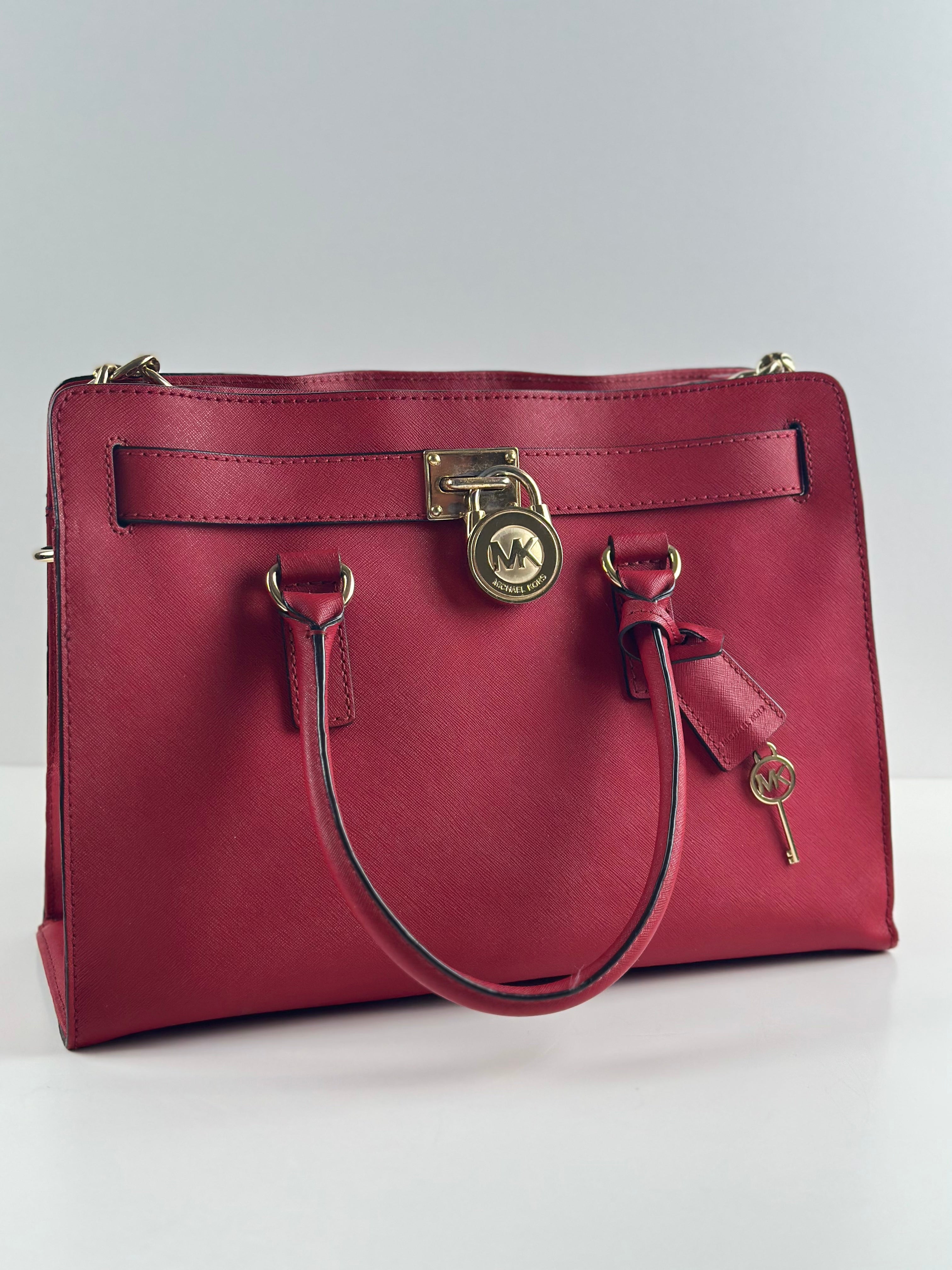 Michael Kors Hamilton Large Saffiano Leather Satchel