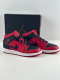 Air Jordan 1 Mid (GS) – Gym Red / Black / White