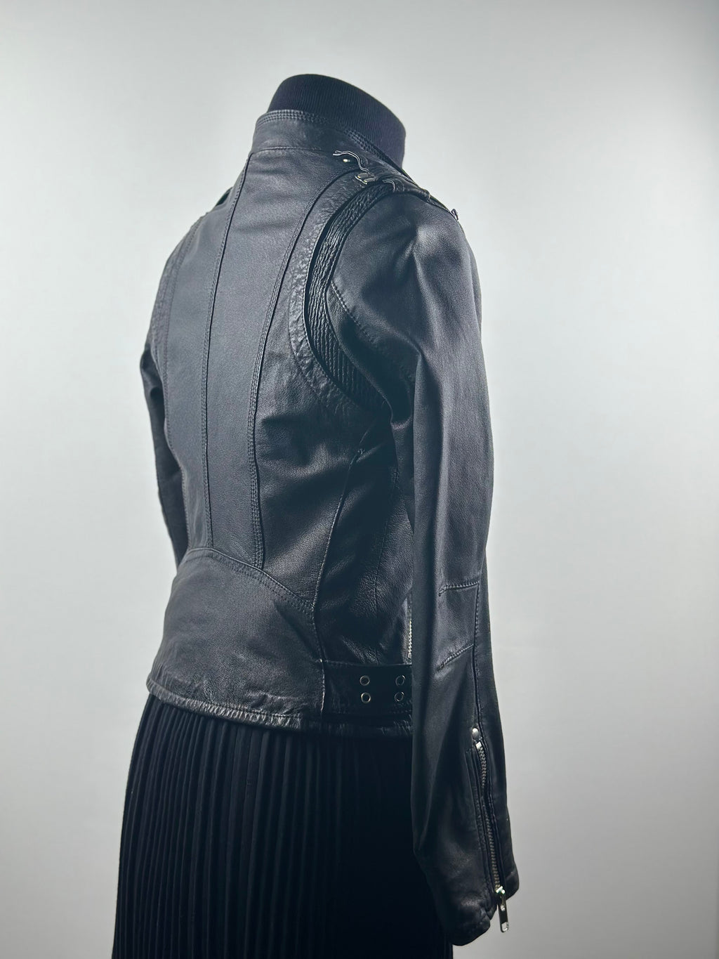 Jofama by Kenza – nahkainen biker-takki, koko 36