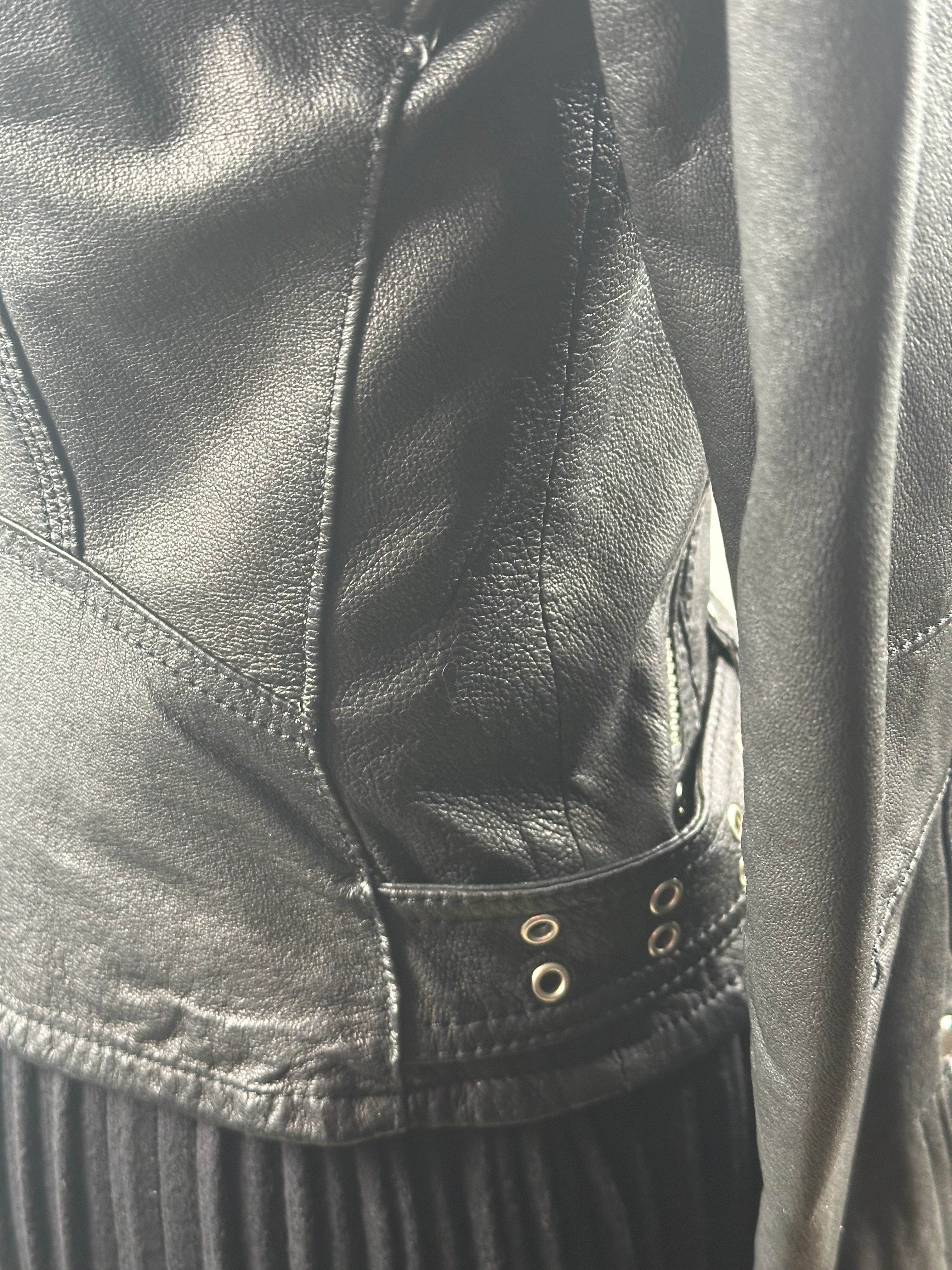 Jofama by Kenza – nahkainen biker-takki, koko 36