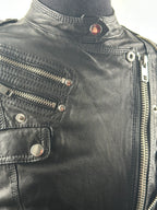 Jofama by Kenza – nahkainen biker-takki, koko 36