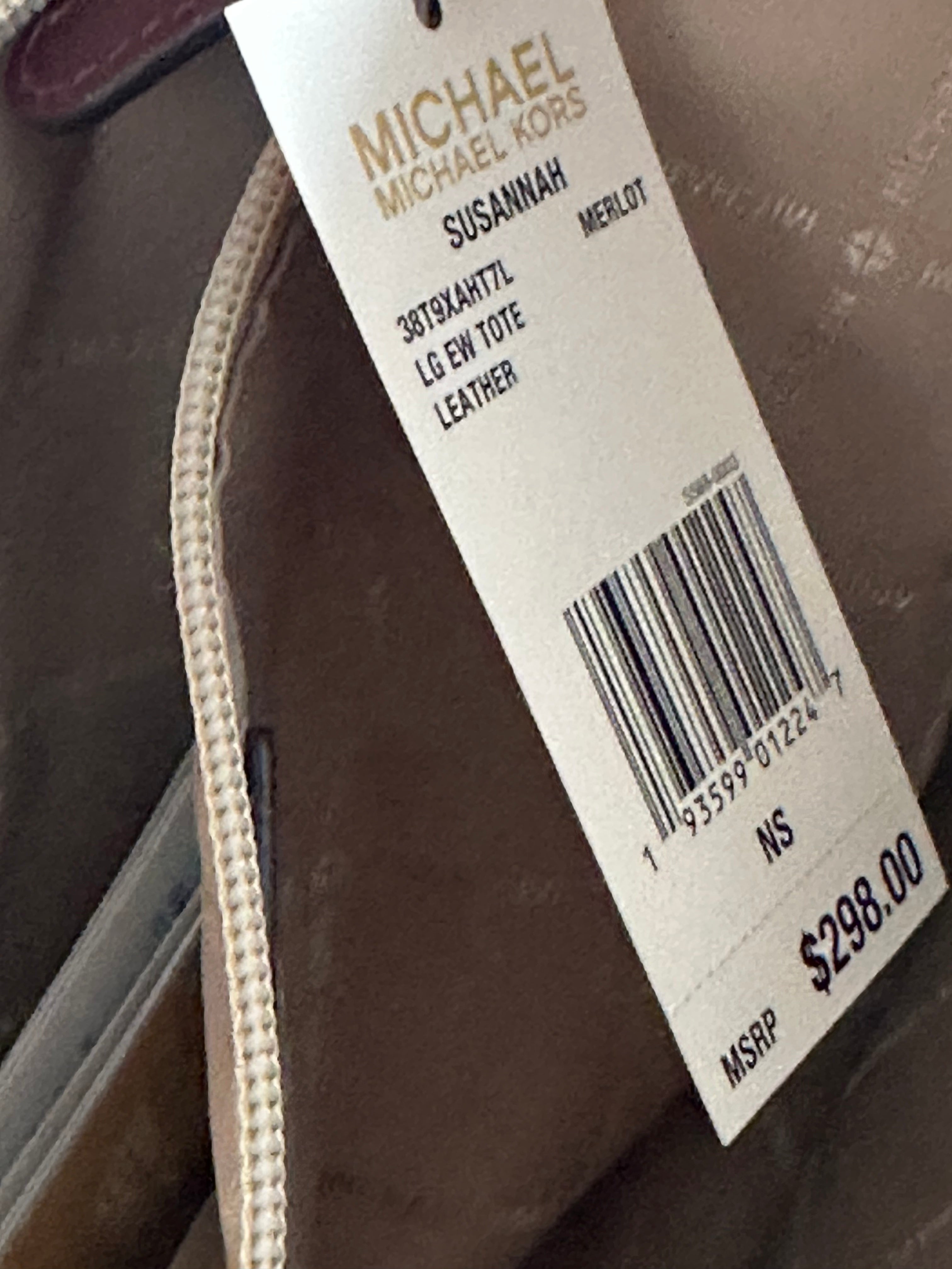 Michael Kors Susannah LG EW Tote – Merlot