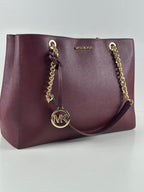 Michael Kors Susannah LG EW Tote – Merlot