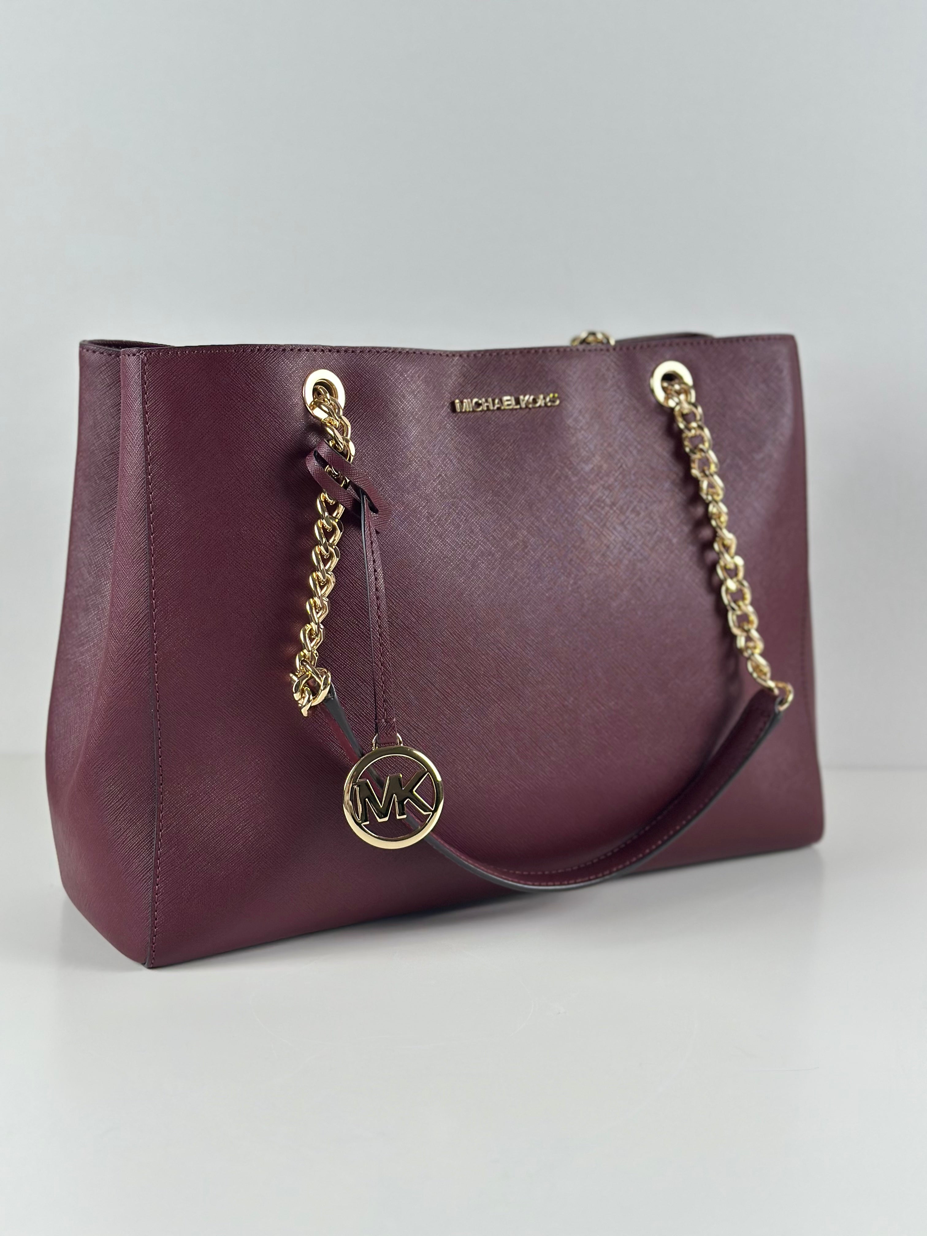 Michael Kors Susannah LG EW Tote – Merlot
