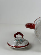 Vintage itämainen posliinikannu – käsinmaalattu – 23 cm