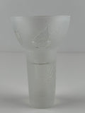 Signeerattu B.S – Huurrelasinen maljakko