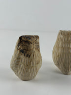 Liisa Hallamaa – keramiikkapöllöt (2 kpl), signeerattu LH