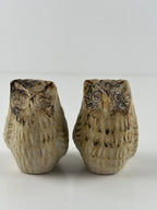 Liisa Hallamaa – keramiikkapöllöt (2 kpl), signeerattu LH